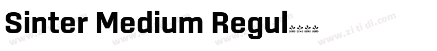 Sinter Medium Regul字体转换
